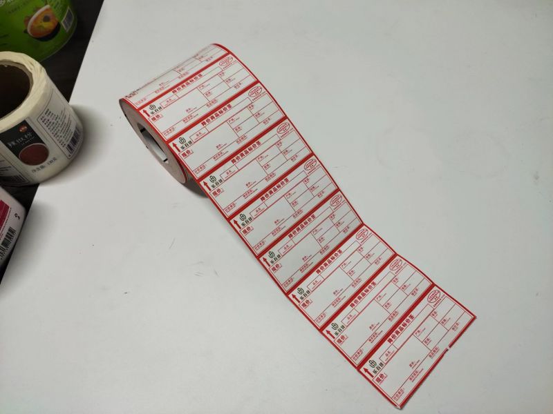 銅版紙不干膠標(biāo)簽